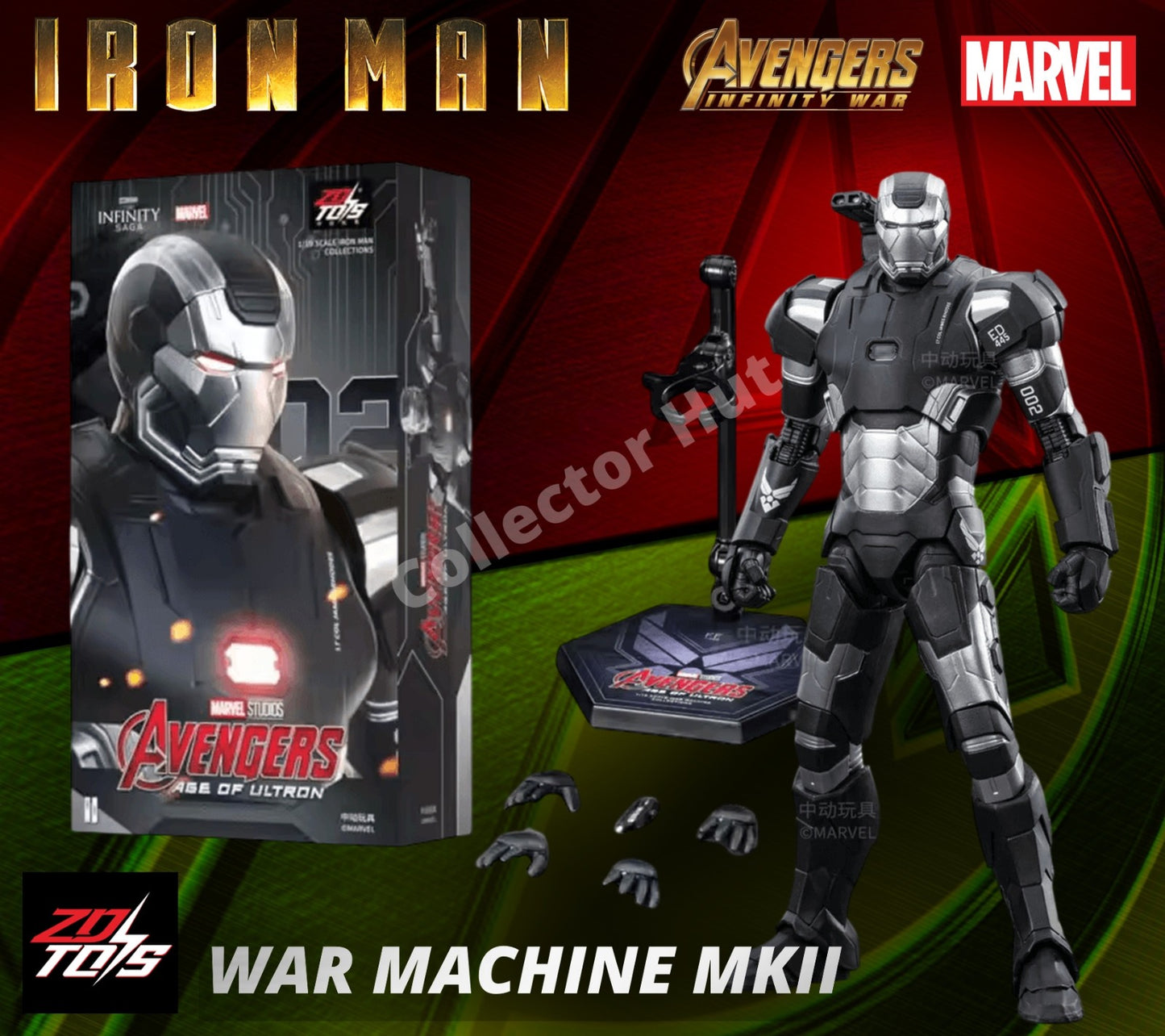 Iron Man Marvel Action Figures 1:10 Scale Avenger Infinity Saga MK 1-85 ZD Toys