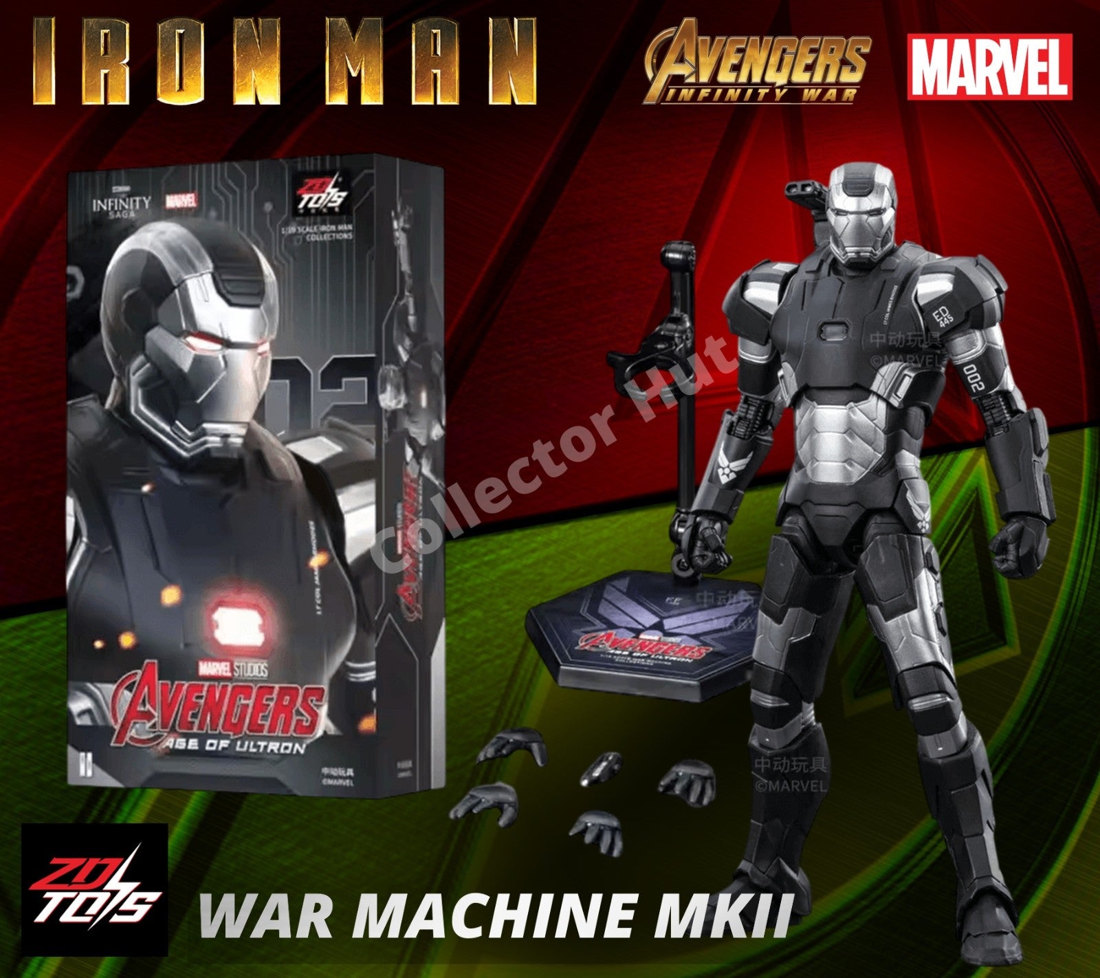 Iron Man Marvel Action Figures 1:10 Scale Avenger Infinity Saga MK 1-85 ZD Toys