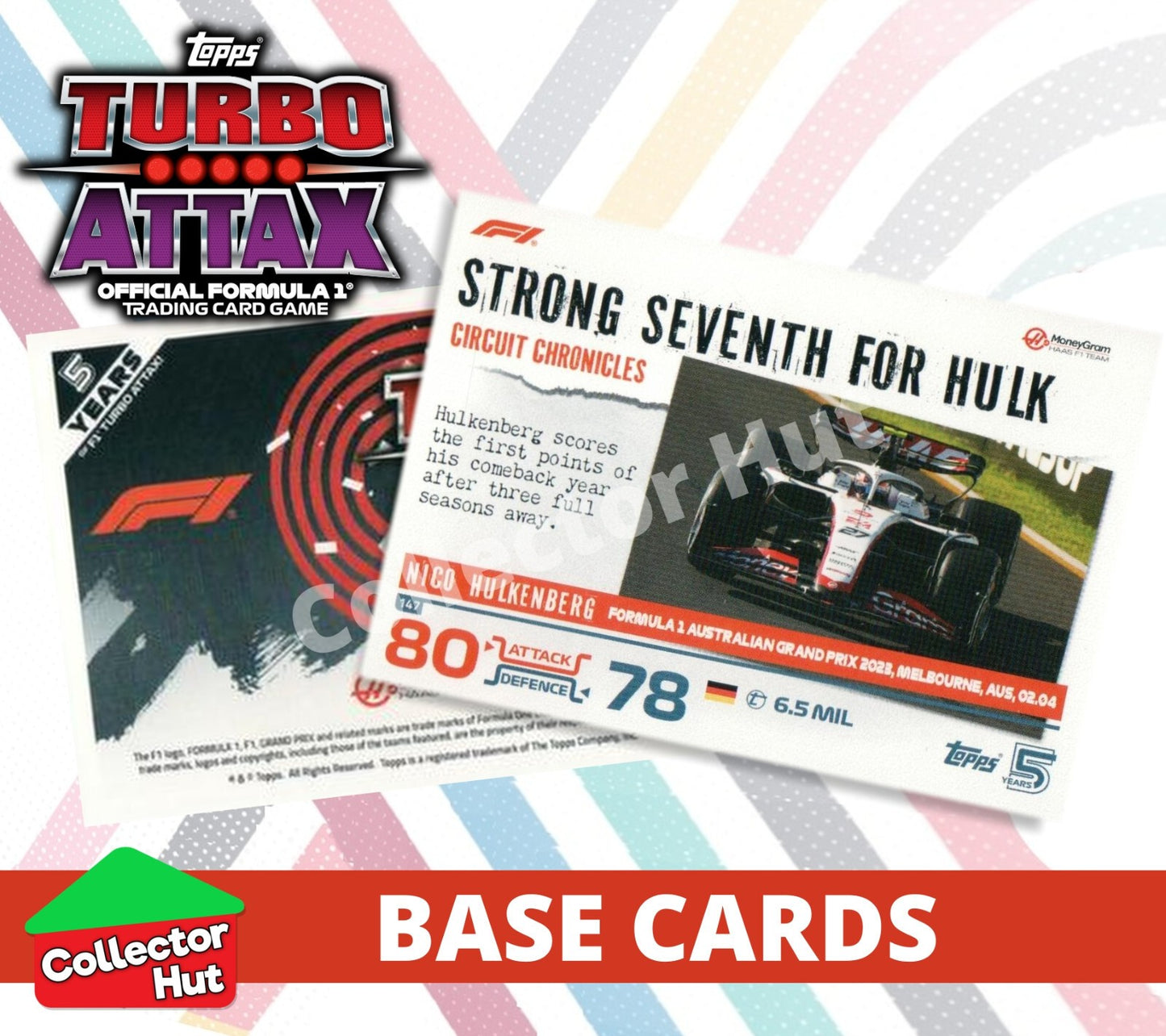Topps Turbo Attax Formula 1 F1 2024 #1-166 Base Cards YOU CHOOSE