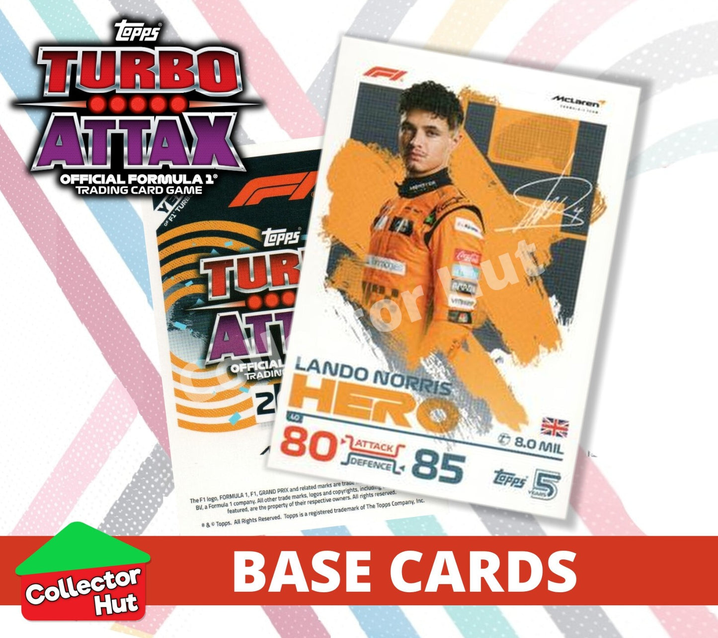 Topps Turbo Attax Formula 1 F1 2024 #1-166 Base Cards YOU CHOOSE