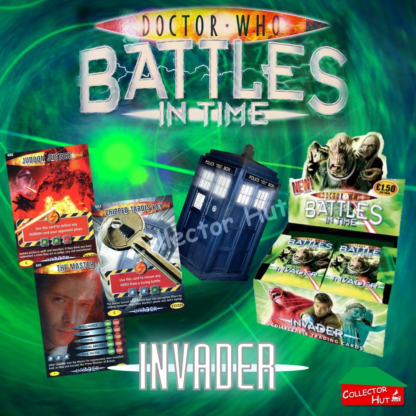 DOCTOR WHO Battles in Time #376-600 INVADER RARE & COMMON CARDS YOU CHOOSE