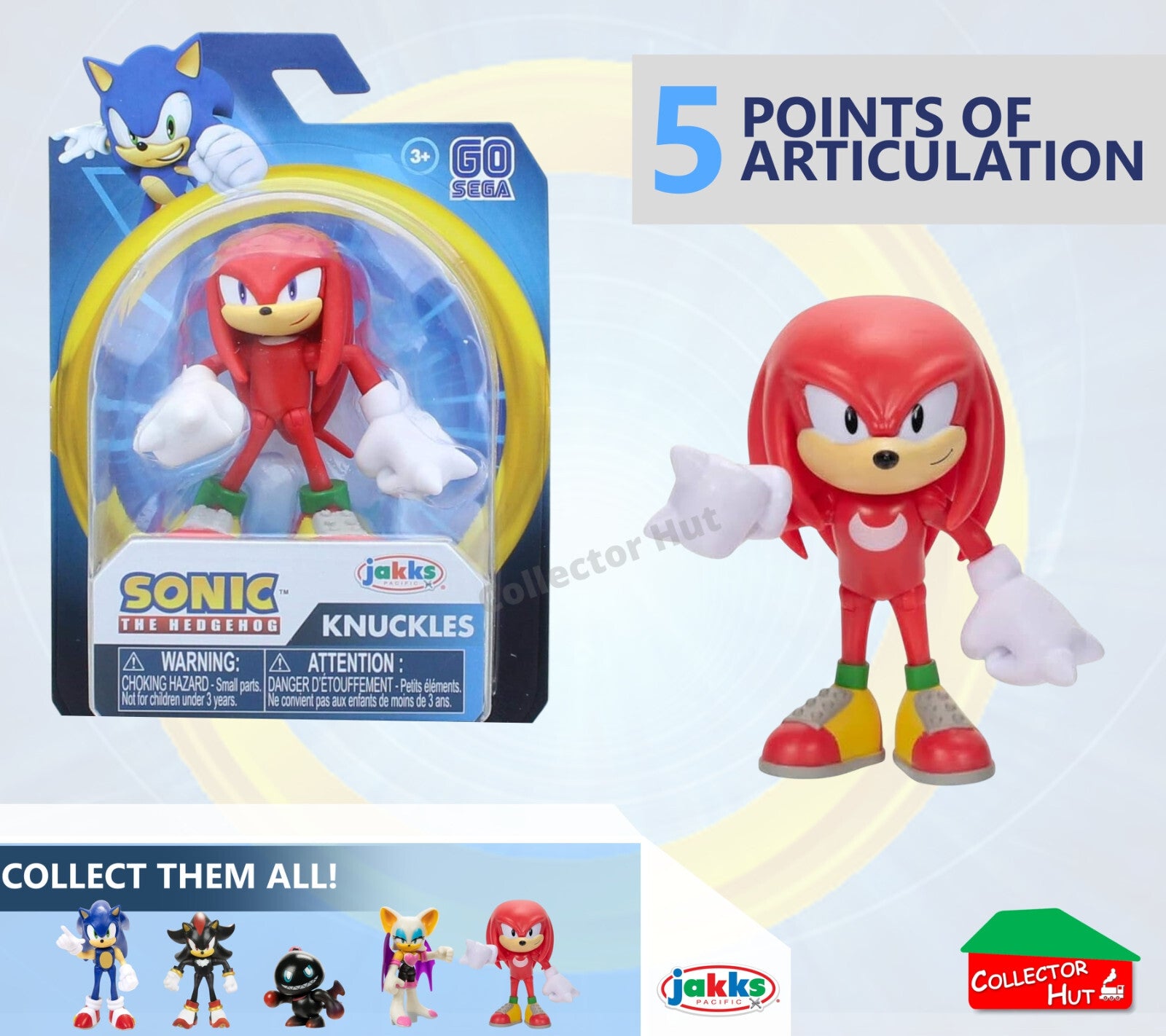 Sonic the Hedgehog Figures 2.5" JAKKS Posable Collectible CHOOSE YOUR CHARACTER