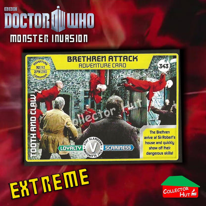DOCTOR WHO Monster Invasion EXTREME Cards 166-344 New Fresh & Sleeved YOU CHOOSE