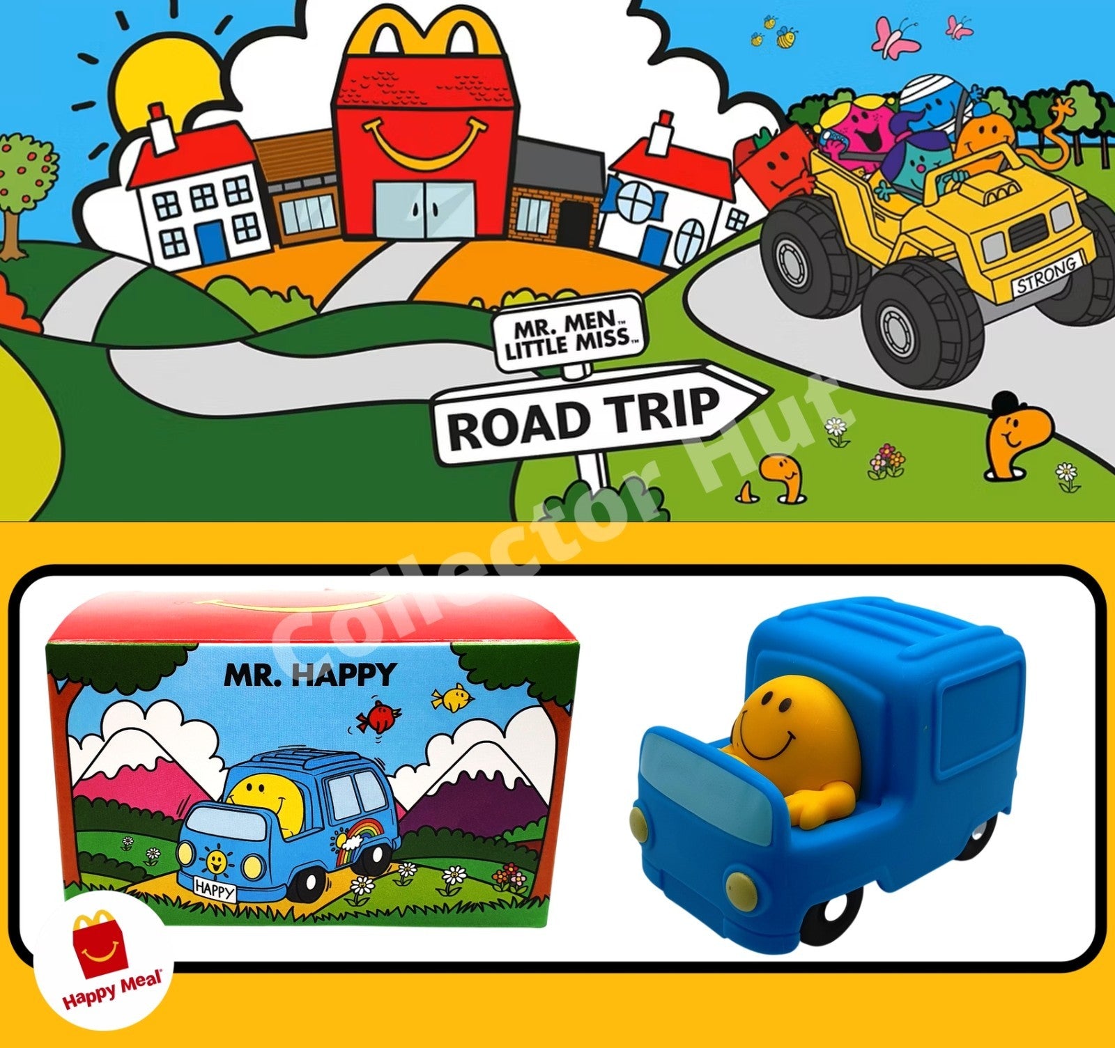 McDonalds Happy Meal Mr Men Little Miss Road Trip 2026 COMPLETE 10 Car Set