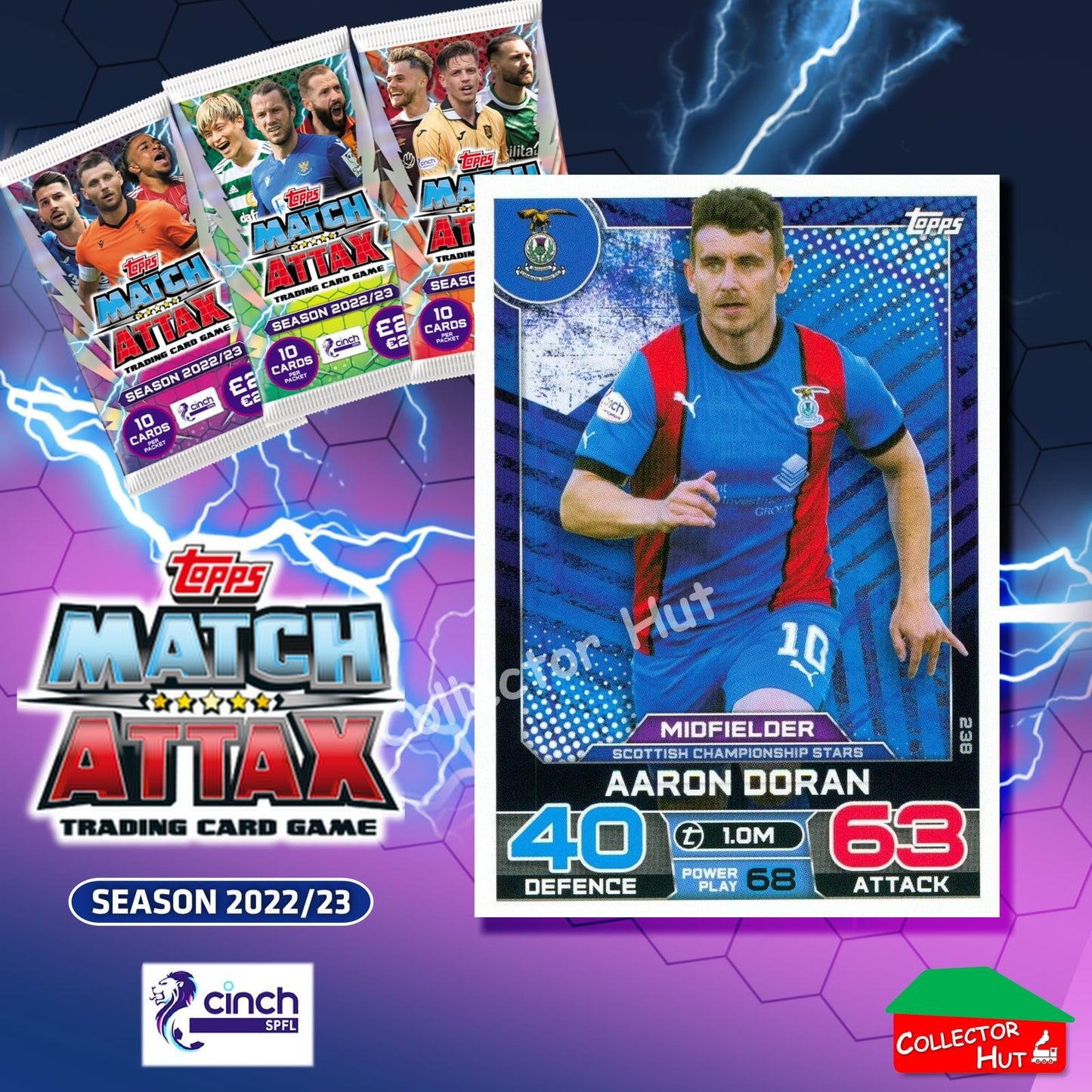 TOPPS MATCH ATTAX SPFL 2022/23 #163-264 Choose Your Card