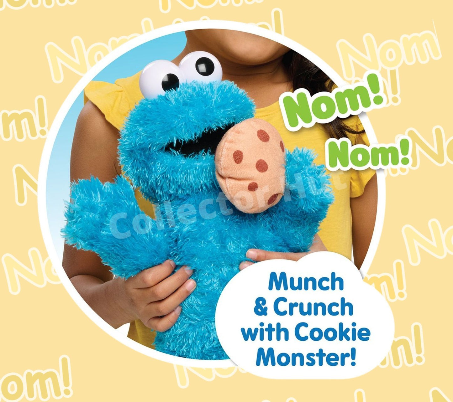 Sesame Street Nom Nom Cookie Monster 13.5" Interactive Plush Toy