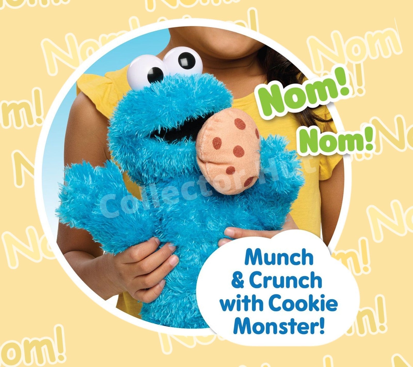 Sesame Street Nom Nom Cookie Monster 13.5" Interactive Plush Toy
