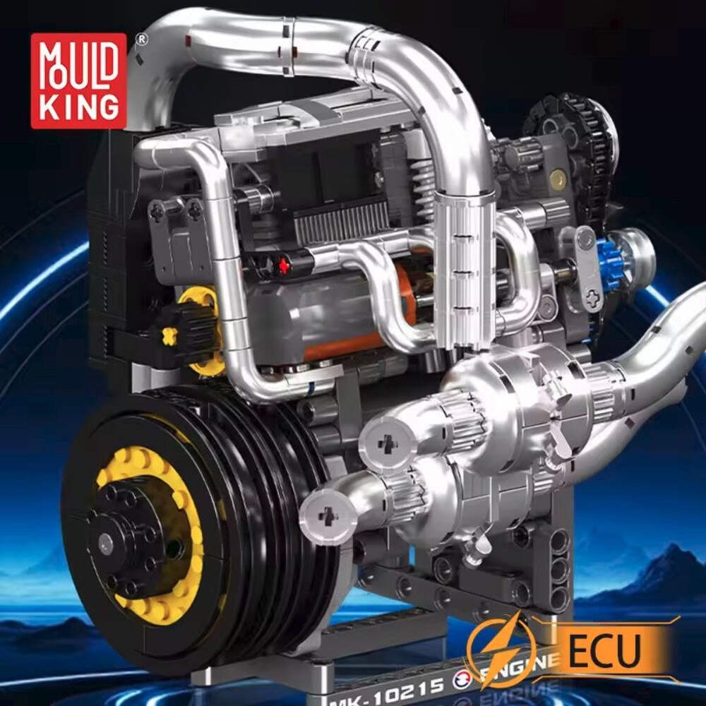 Mould King Technology Motorized Engine Building Block Model Sets