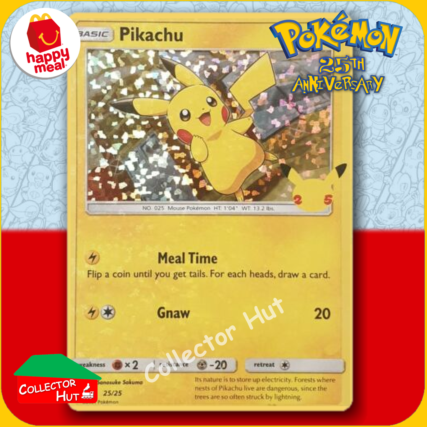 McDonald's Happy Meal 2021 Pokémon 25th Anniversary Trading Cards You Choose
