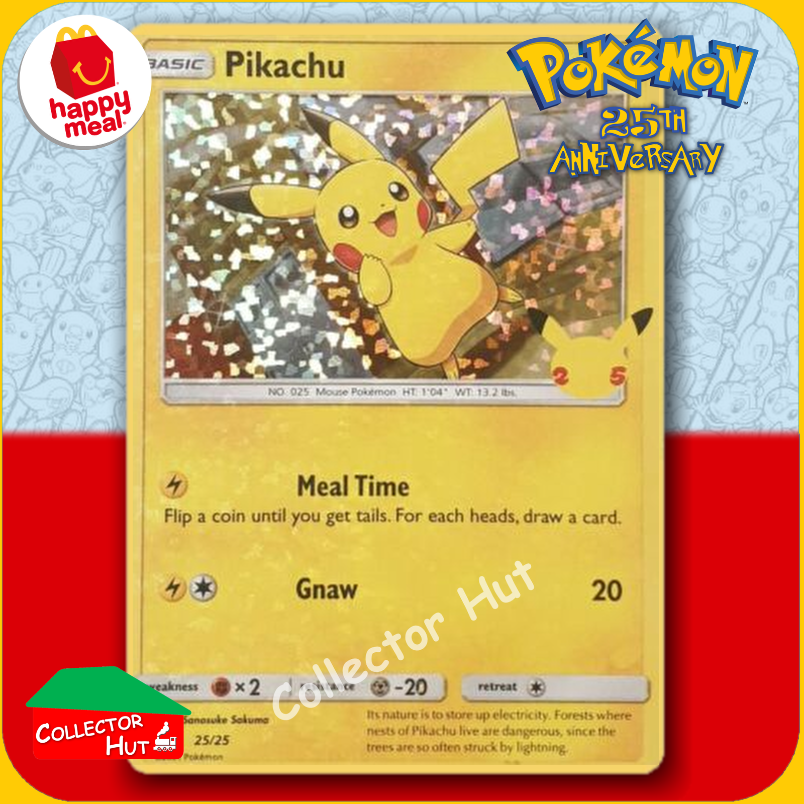 McDonald's Happy Meal 2021 Pokémon 25th Anniversary Trading Cards You Choose