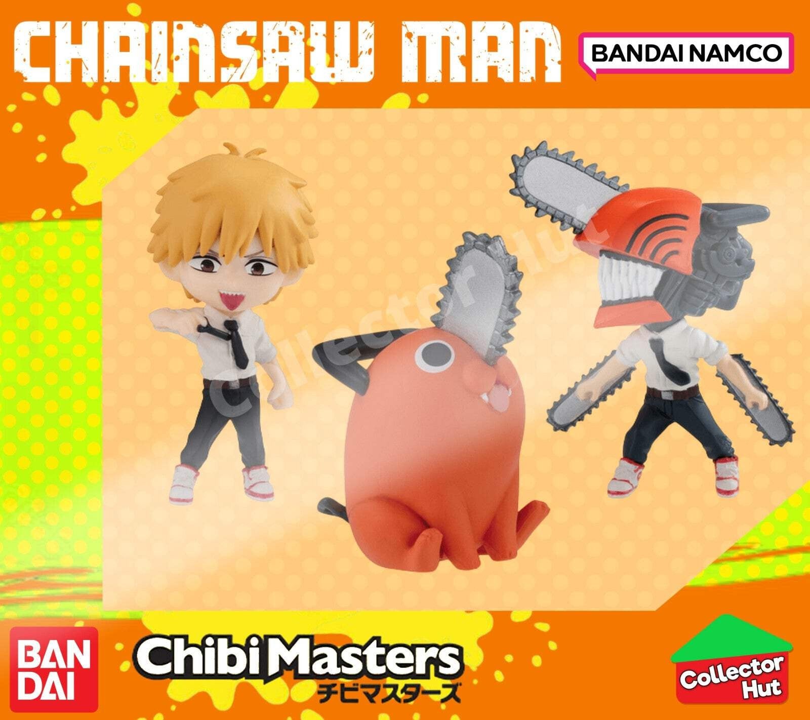 Chainsaw Man Anime Chibi Masters Bandai 8.5cm Figure Collection OFFICIAL
