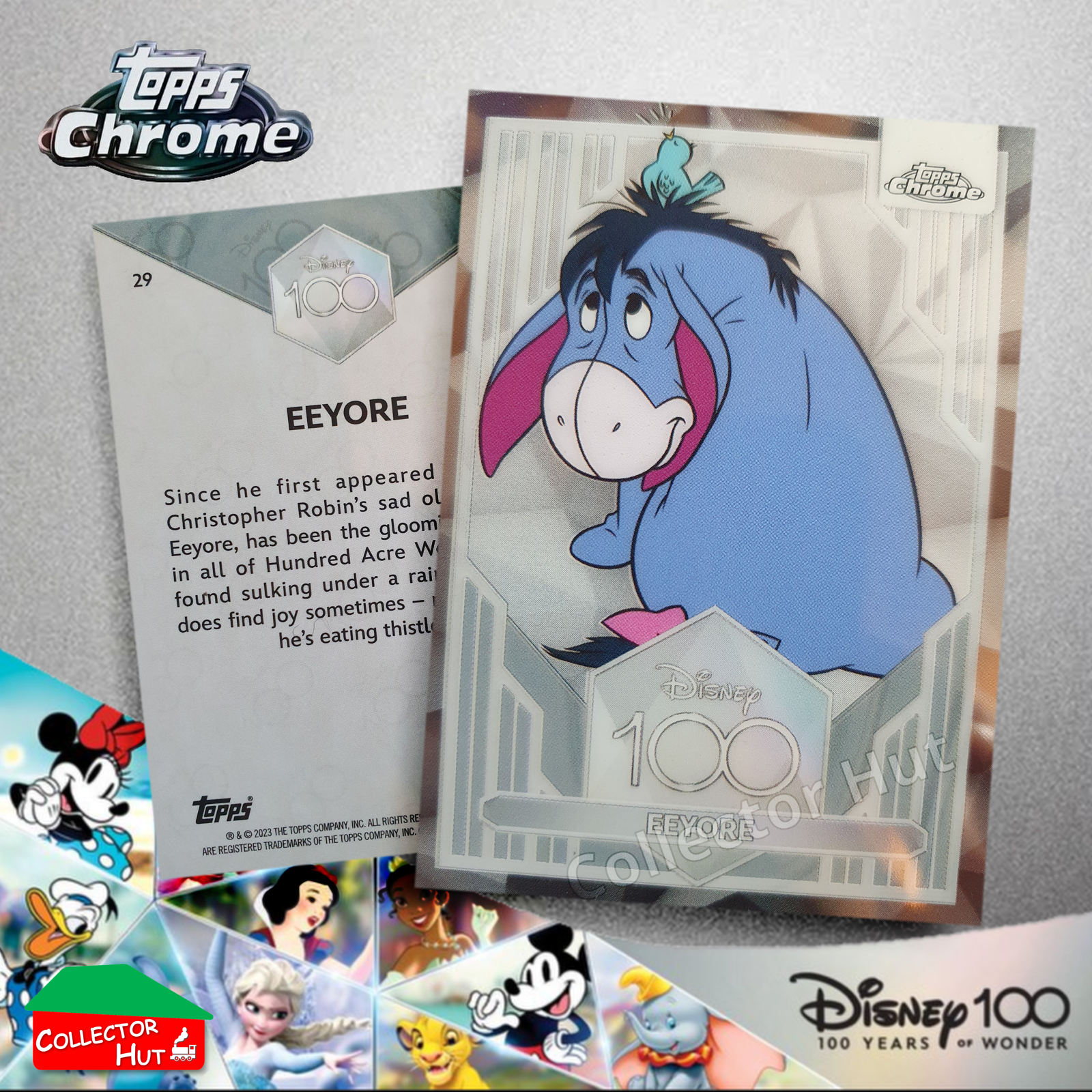 Disney 100 Topps Chrome 2023 Base Cards 1-100 Pick Singles to Complete Your Set