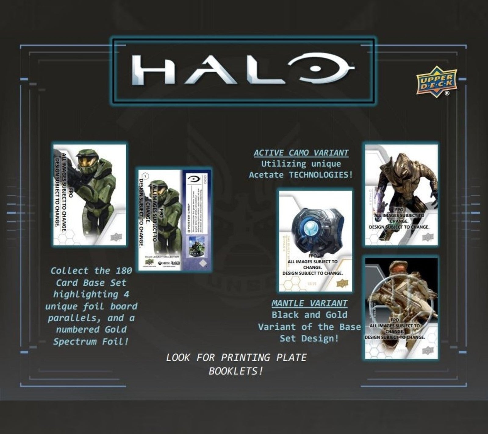 Halo Legacy Trading Card Collection Complete 180 Base Set Upper Deck 2023
