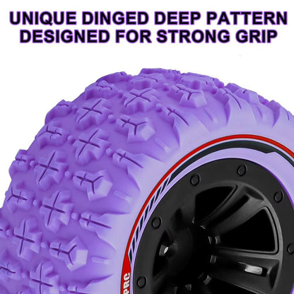 RC Model Wheels Tyres 12mm Hub 85mm x 43mm 84g 4pcs Set Car Truck