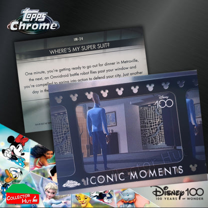 Disney 100 Topps Chrome 2023 RARE CARDS Off the Page Iconic Moments Stitch