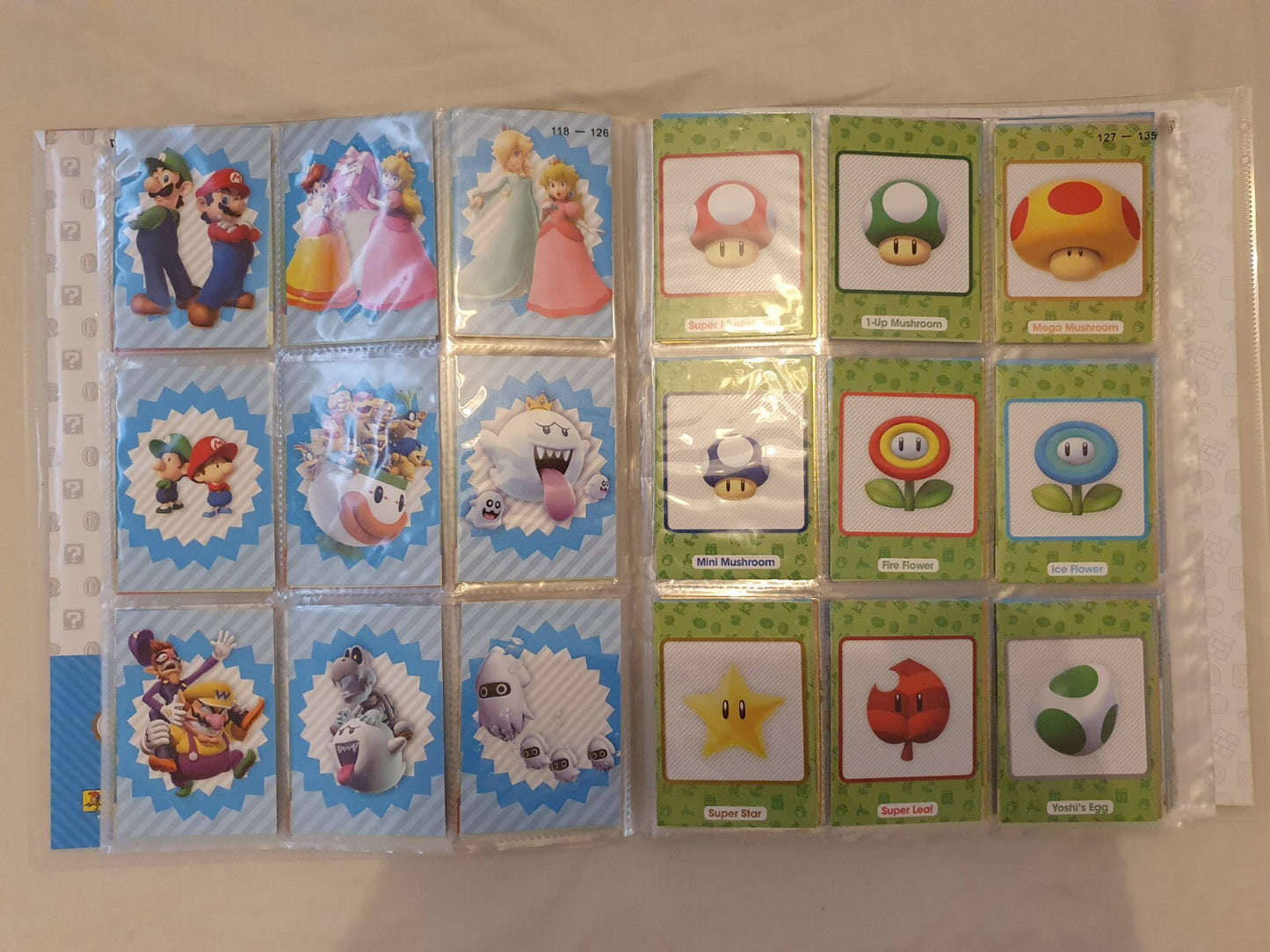 PANINI Super Mario Trading Cards COMPLETE BASE SET with Puzzle Cards