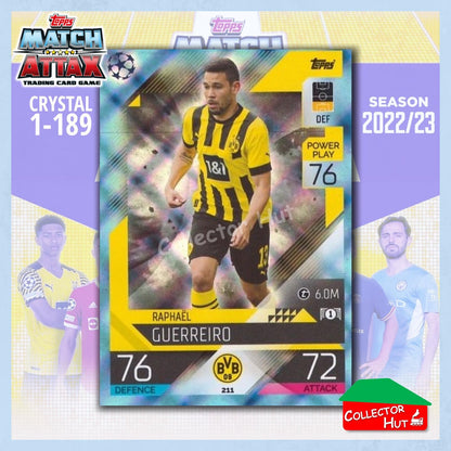 Topps Match Attax Europa Champions League 2022/23 Crystal Parallel Cards 190-387