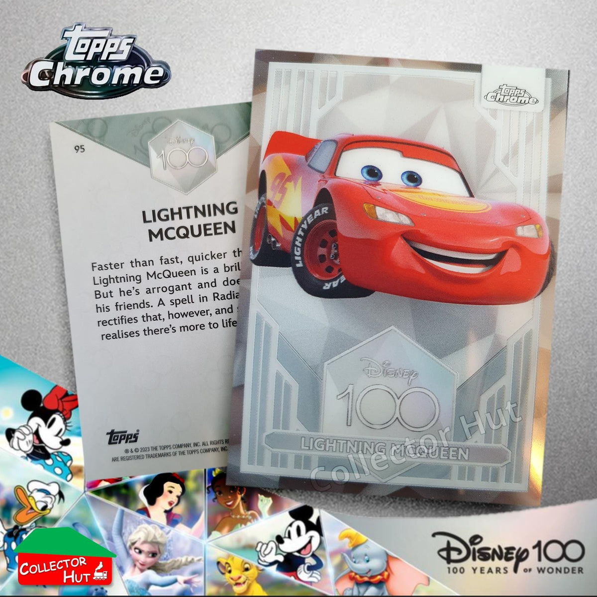 Disney 100 Topps Chrome 2023 Base Cards 1-100 Pick Singles to Complete Your Set