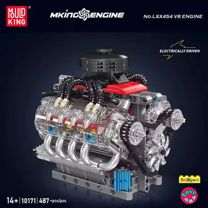 Mould King Technology Motorized Engine Building Block Model Sets