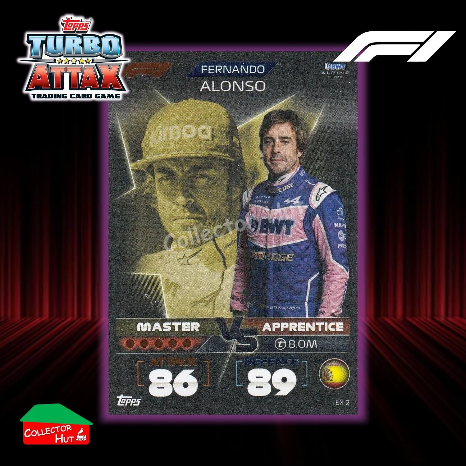 Topps Turbo Attax Formula 1 F1 2022 Limited Edition, 100 Club & Foil Cards