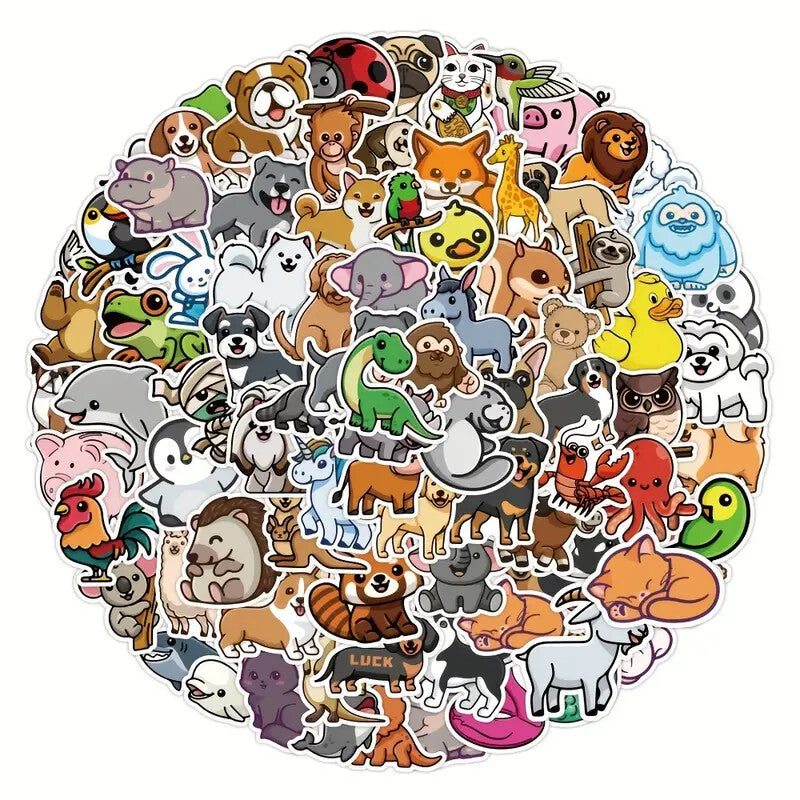 Awesome Stickers Novelty Anime Cartoon Animals Artistic 100's to Choose From
