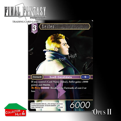 Final Fantasy Trading Card Game OPUS II 2 Singles You Choose