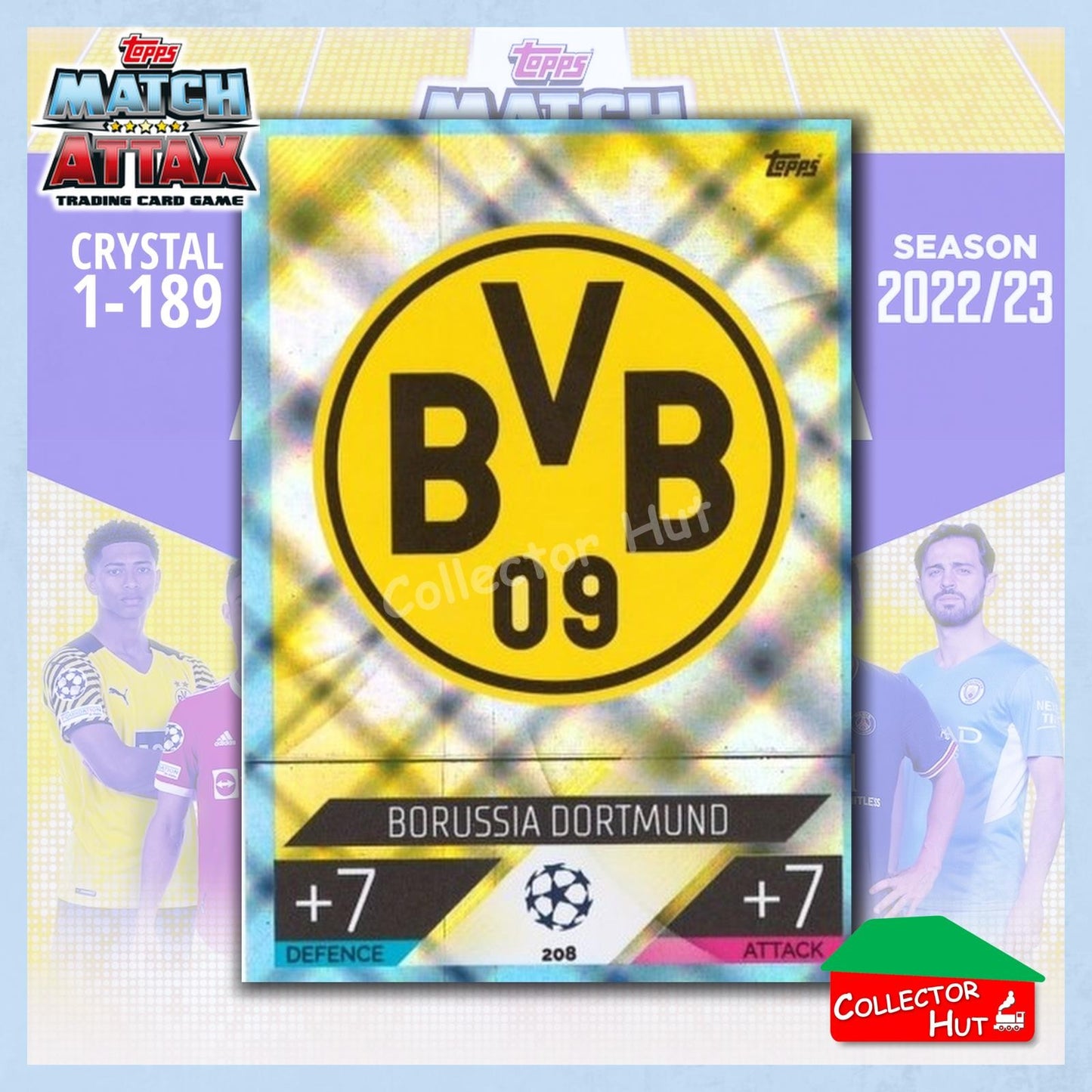 Topps Match Attax Europa Champions League 2022/23 Crystal Parallel Cards 190-387