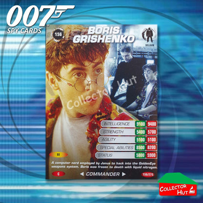 James Bond 007 Commander Spy Cards BASE COMMON YOU CHOOSE