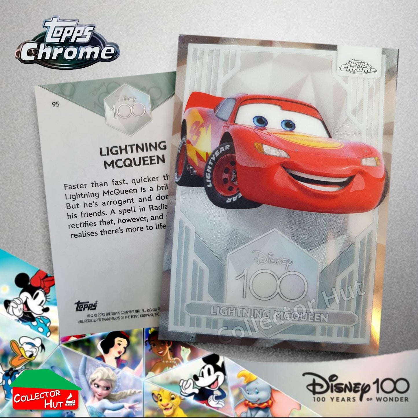 Disney 100 Topps Chrome 2023 Base Cards 1-100 Pick Singles to Complete Your Set