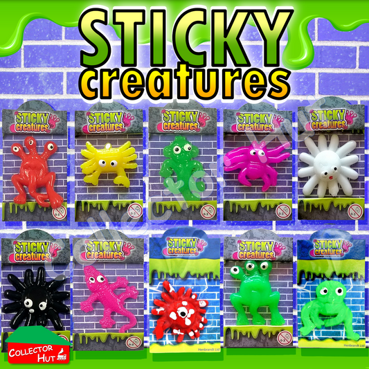 Sticky Creatures Slime Fidget Toy Characters Party Bag Fillers 4 PACK