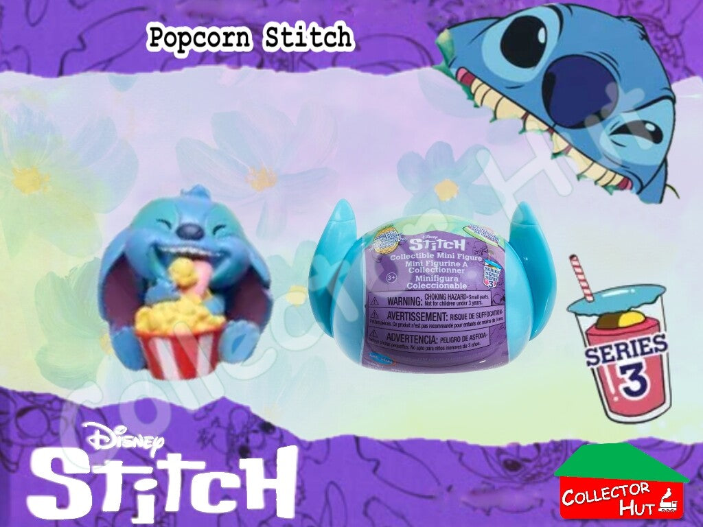 Disney Stitch Feed Me Blind Mini Figures Series 3 (Identified) New & Sealed