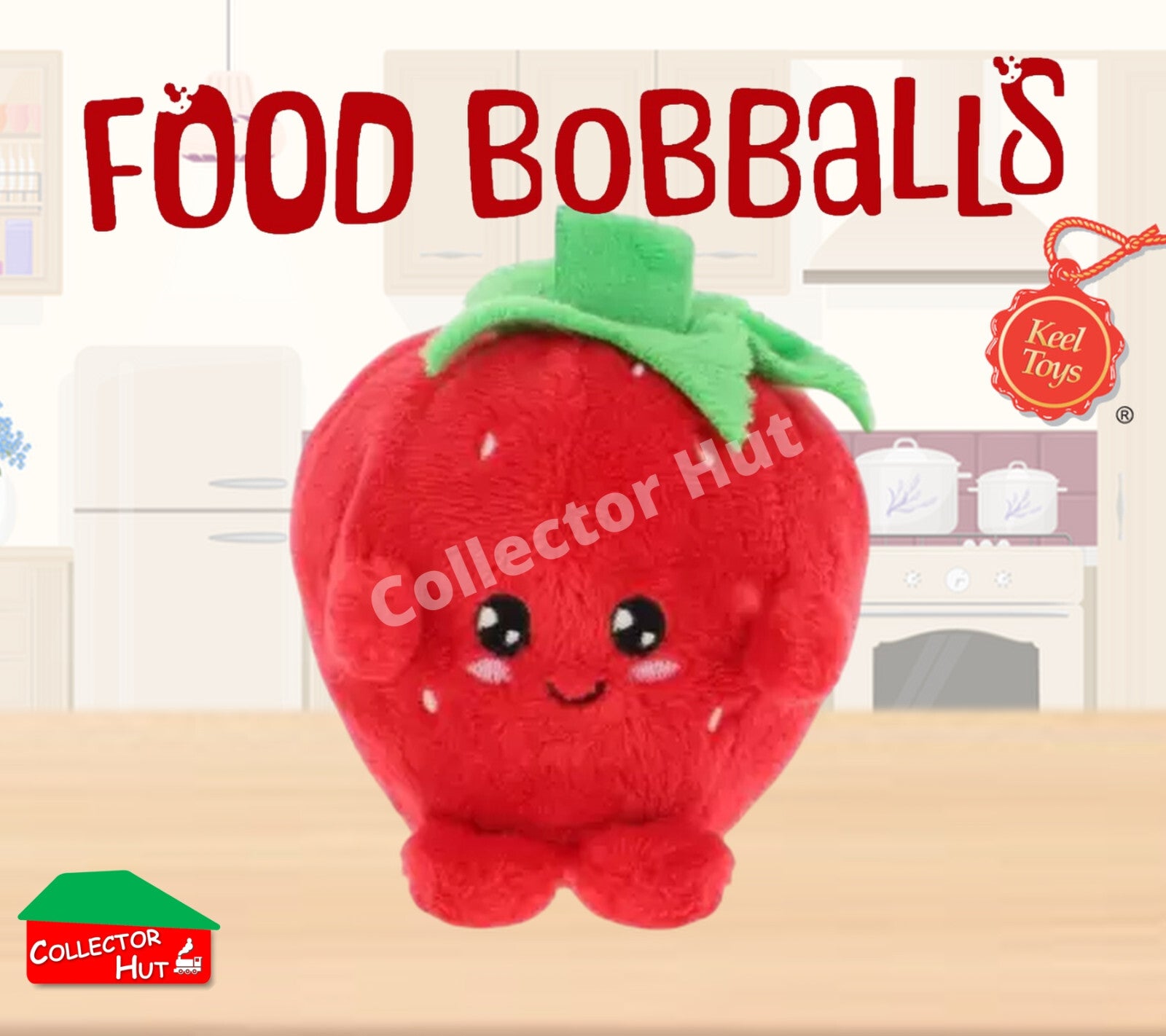 Food Bobballs Plush Toys Super Cute 8cm Collectible Characters from Keel