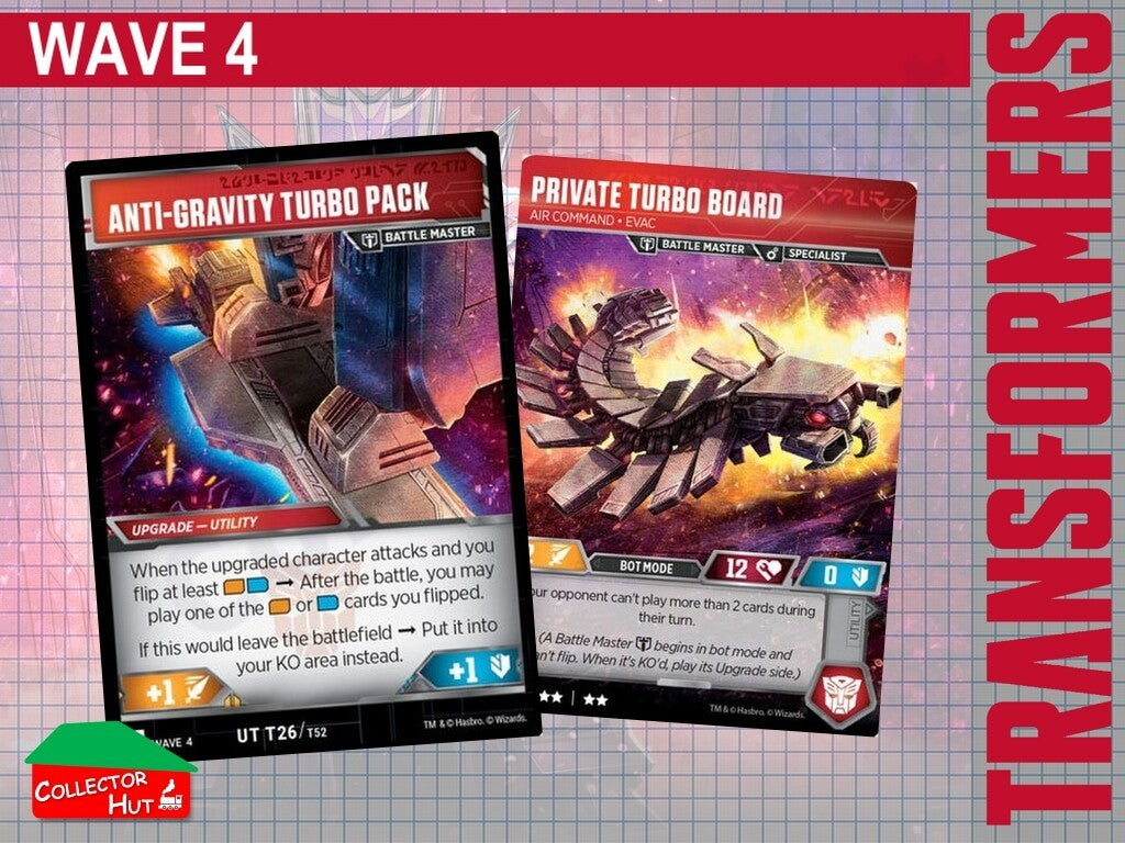 Transformers TCG CHARACTER Trading Cards All Waves
