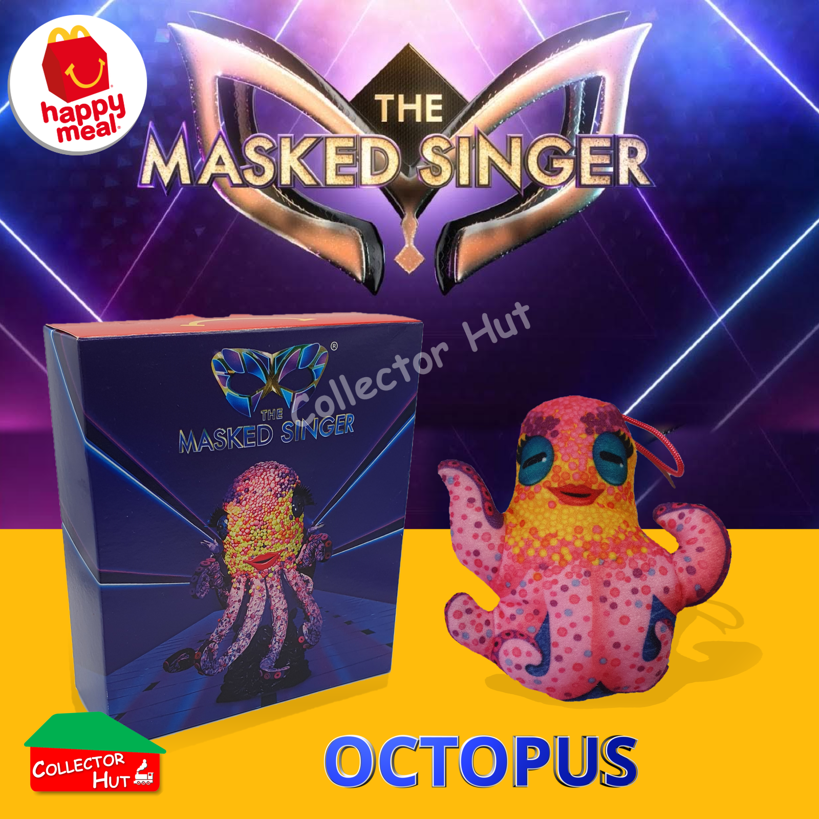 McDonalds Happy Meal The Masked Singer Plush Toys BOXED NEW