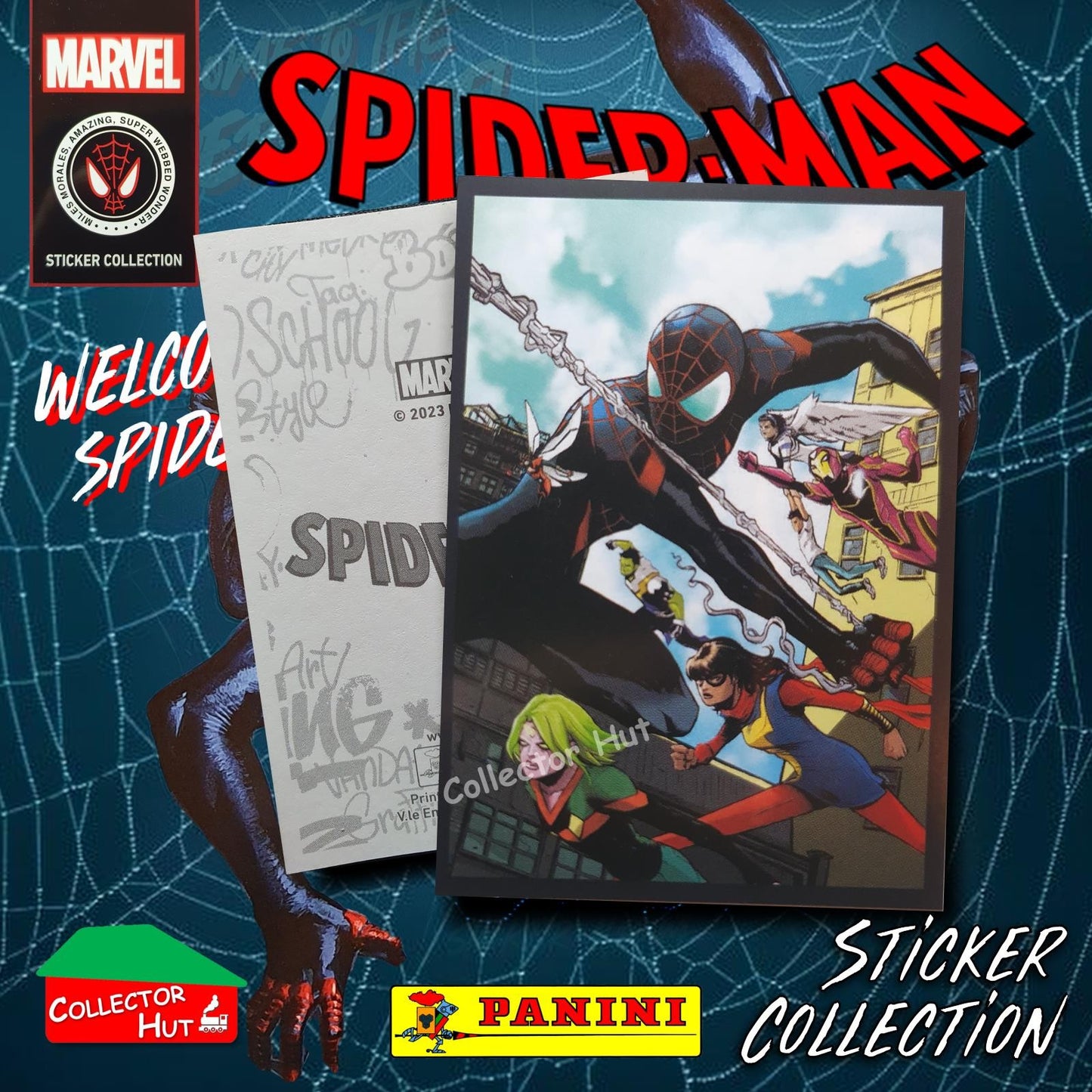 Panini Spider-Man Spider-Verse 2023 Collection Sticker Singles #1-163 & F1-30