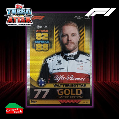 Topps Turbo Attax Formula 1 F1 2022 Limited Edition, 100 Club & Foil Cards