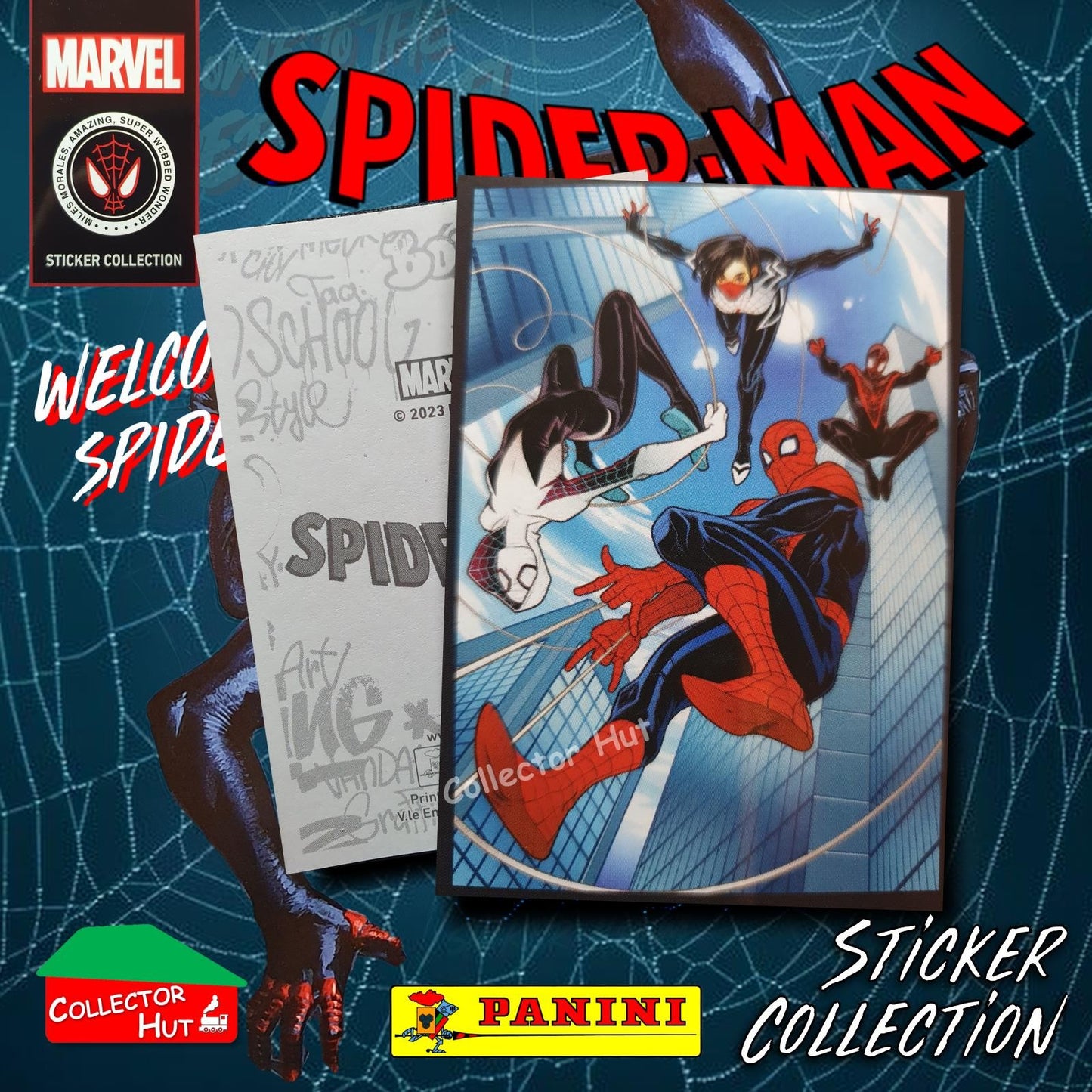 Panini Spider-Man Spider-Verse 2023 Collection Sticker Singles #1-163 & F1-30