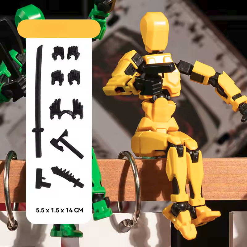 Shapeshift Robots Constructable Posable Action Figures for Art & Build Play