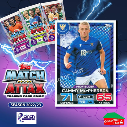 TOPPS MATCH ATTAX SPFL 2022/23 #163-264 Choose Your Card