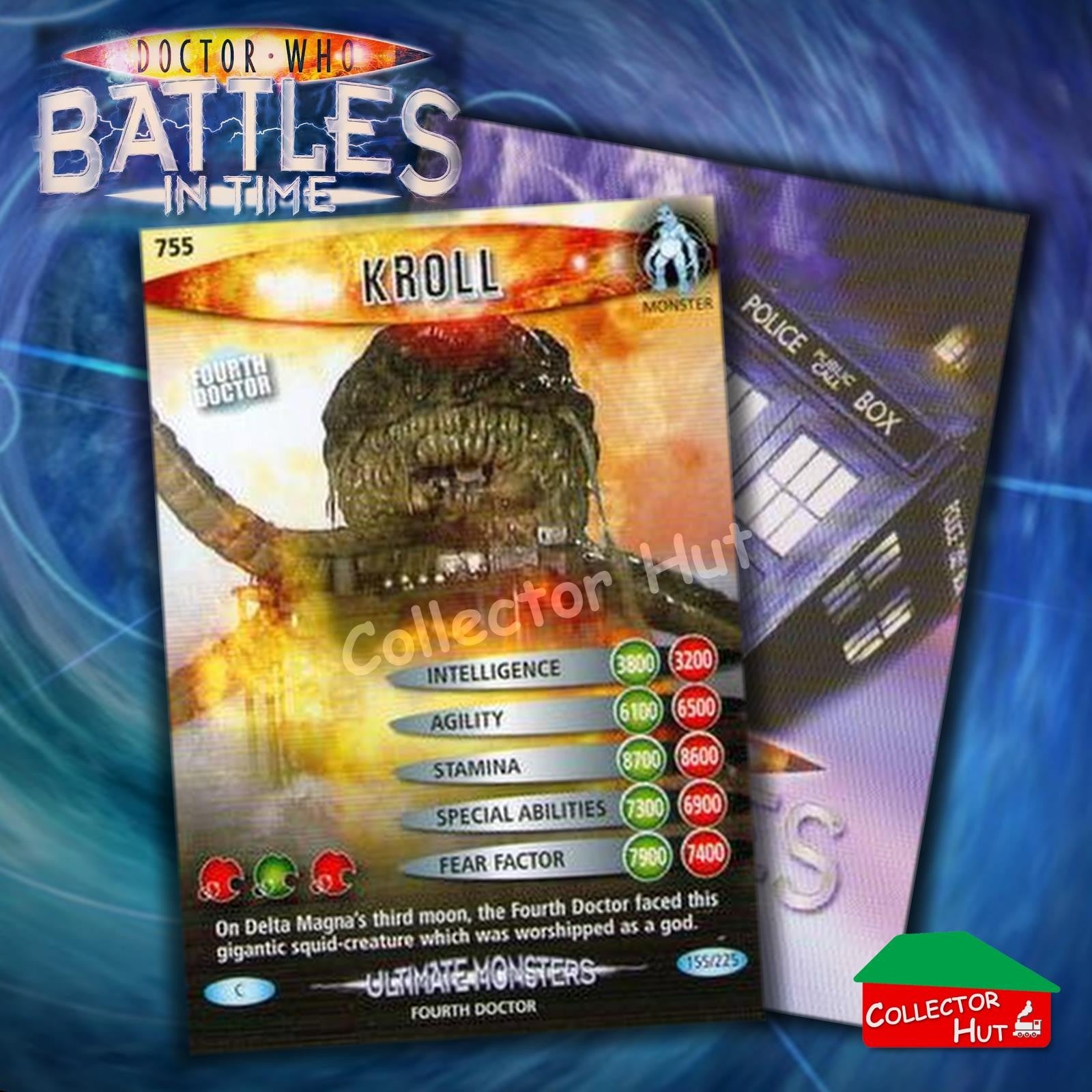DOCTOR WHO Battles in Time #601-825 ULTIMATE MONSTERS RARE & COMMON Cards