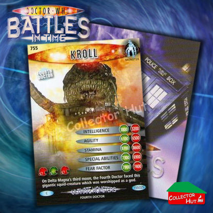 DOCTOR WHO Battles in Time #601-825 ULTIMATE MONSTERS RARE & COMMON Cards