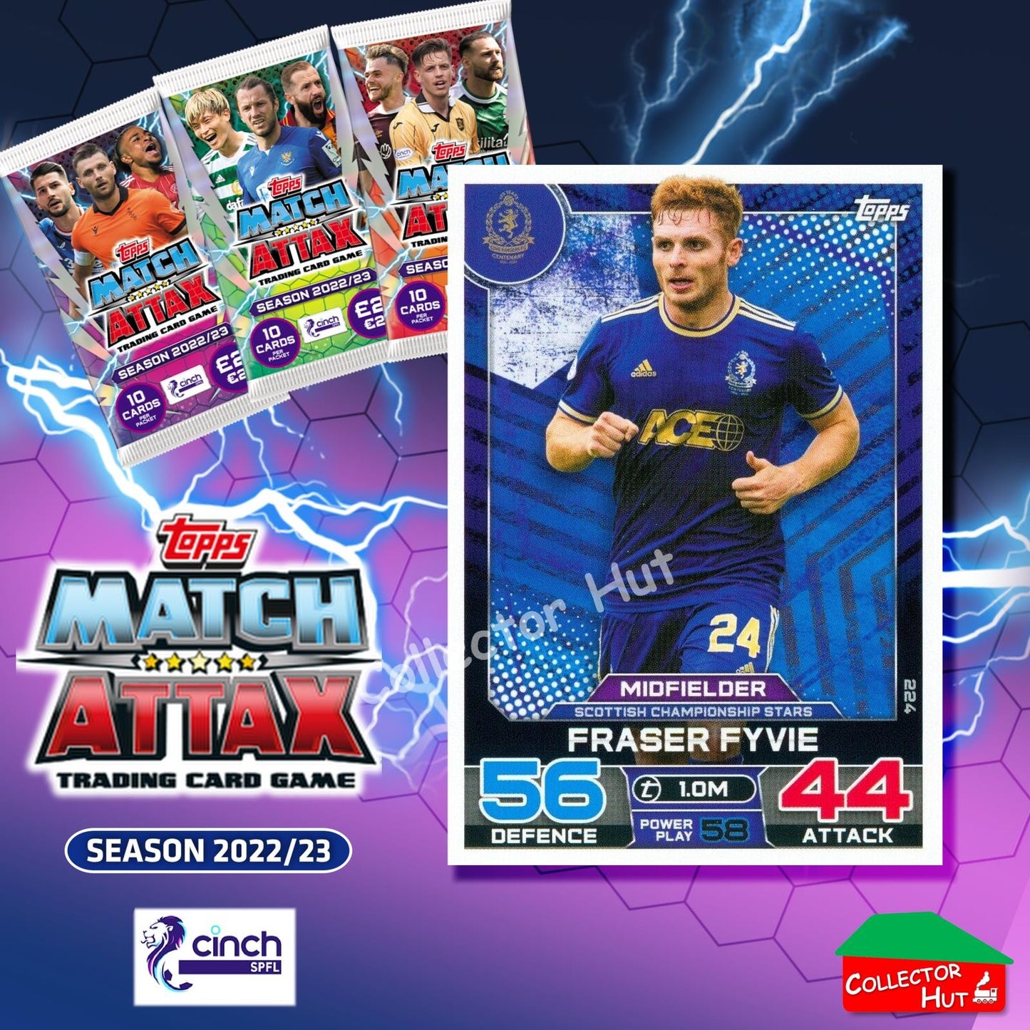 TOPPS MATCH ATTAX SPFL 2022/23 #163-264 Choose Your Card