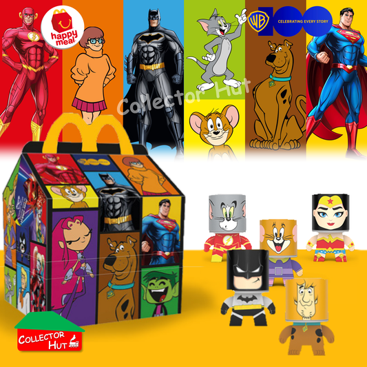 McDonald's Happy Meal WB Warner Brothers 100th Year Anniversary DC Tin Head Toys