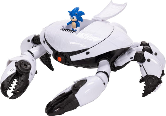 Sonic 3 Movie Crab Mech Pinching Claws Playset 2.5" Figure Officially Licensed