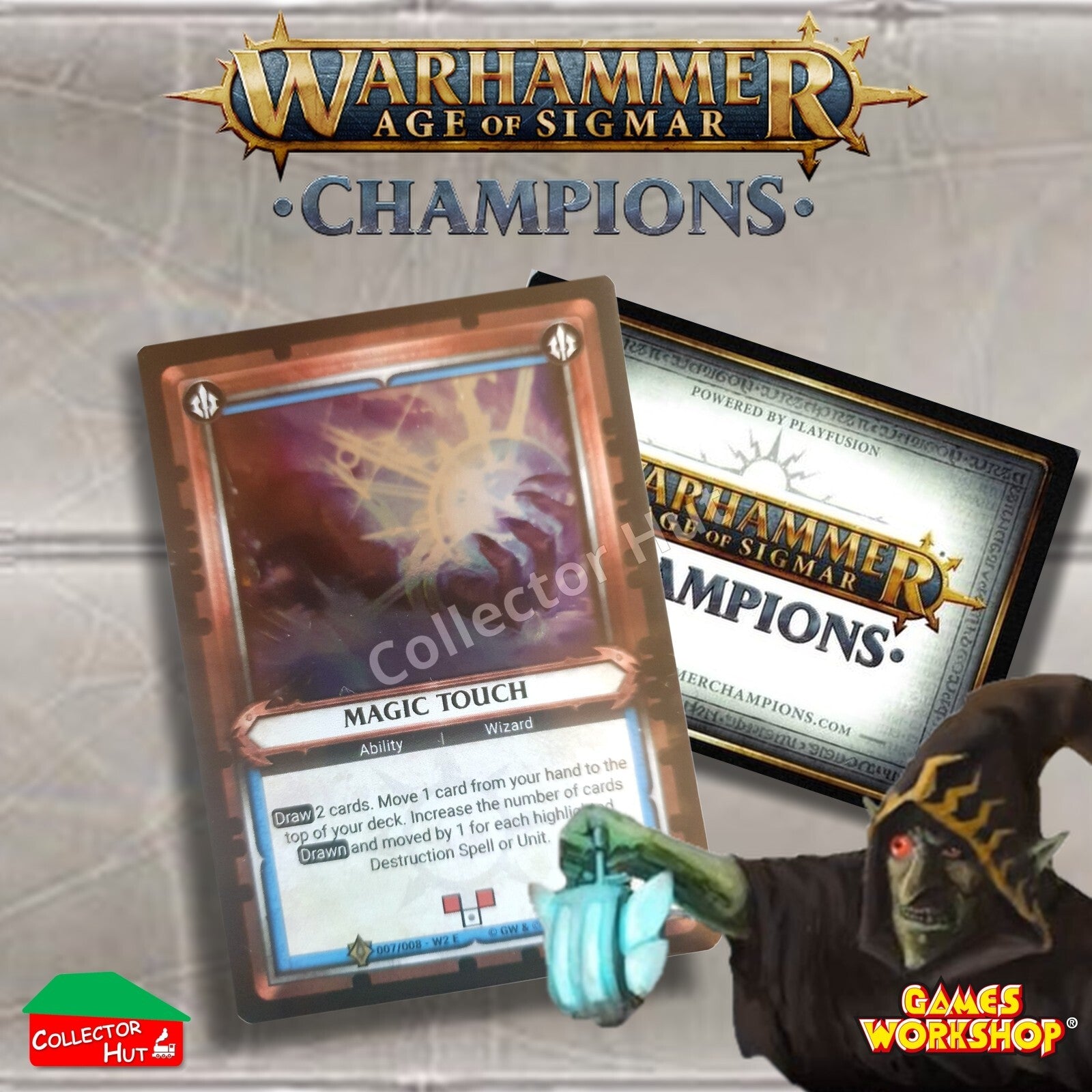 Warhammer Age of Sigmar: Champions EXCLUSIVE Trading Cards COMPLETE 12 Card Set