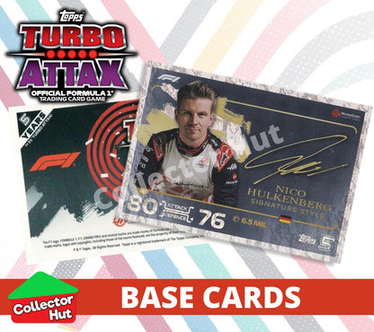 Topps Turbo Attax Formula 1 F1 2024 #1-166 Base Cards YOU CHOOSE