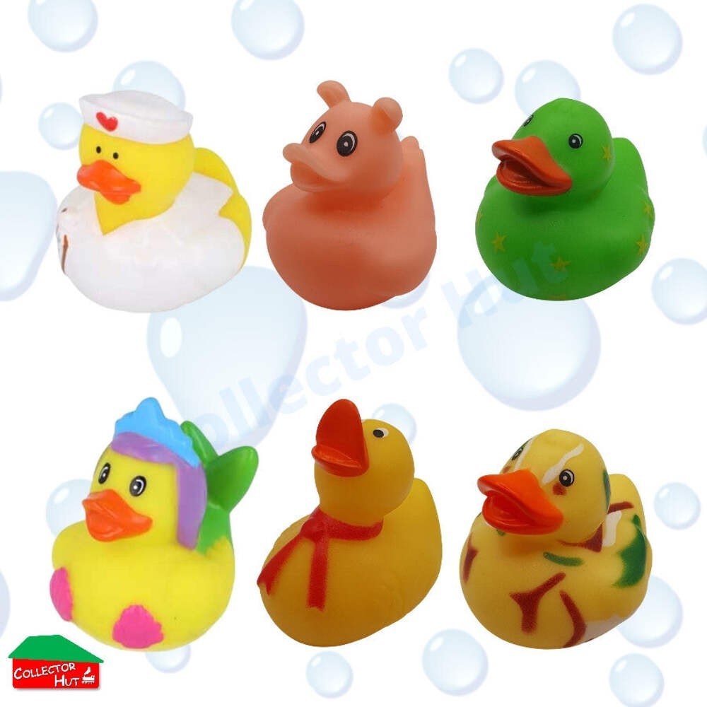 Novelty Rubber Ducks 5cm Assorted Characters Designs Henbrandt