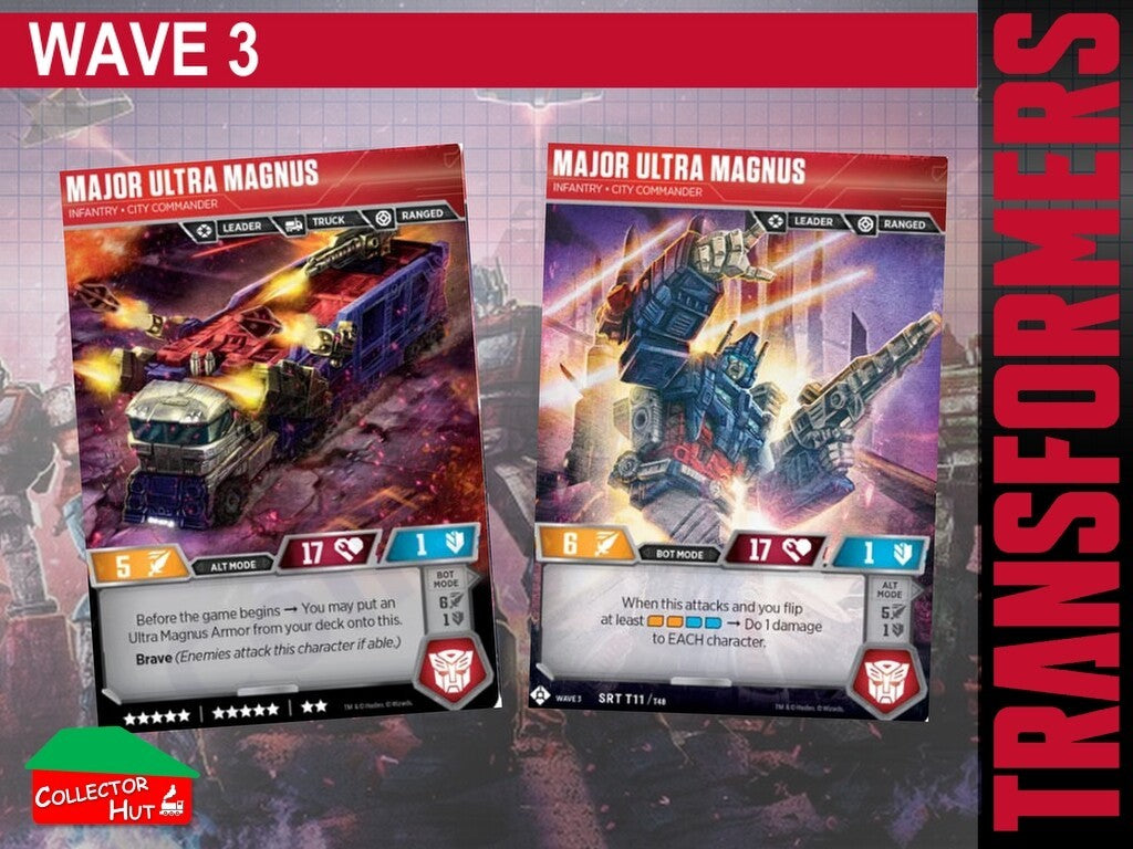 Transformers TCG CHARACTER Trading Cards All Waves