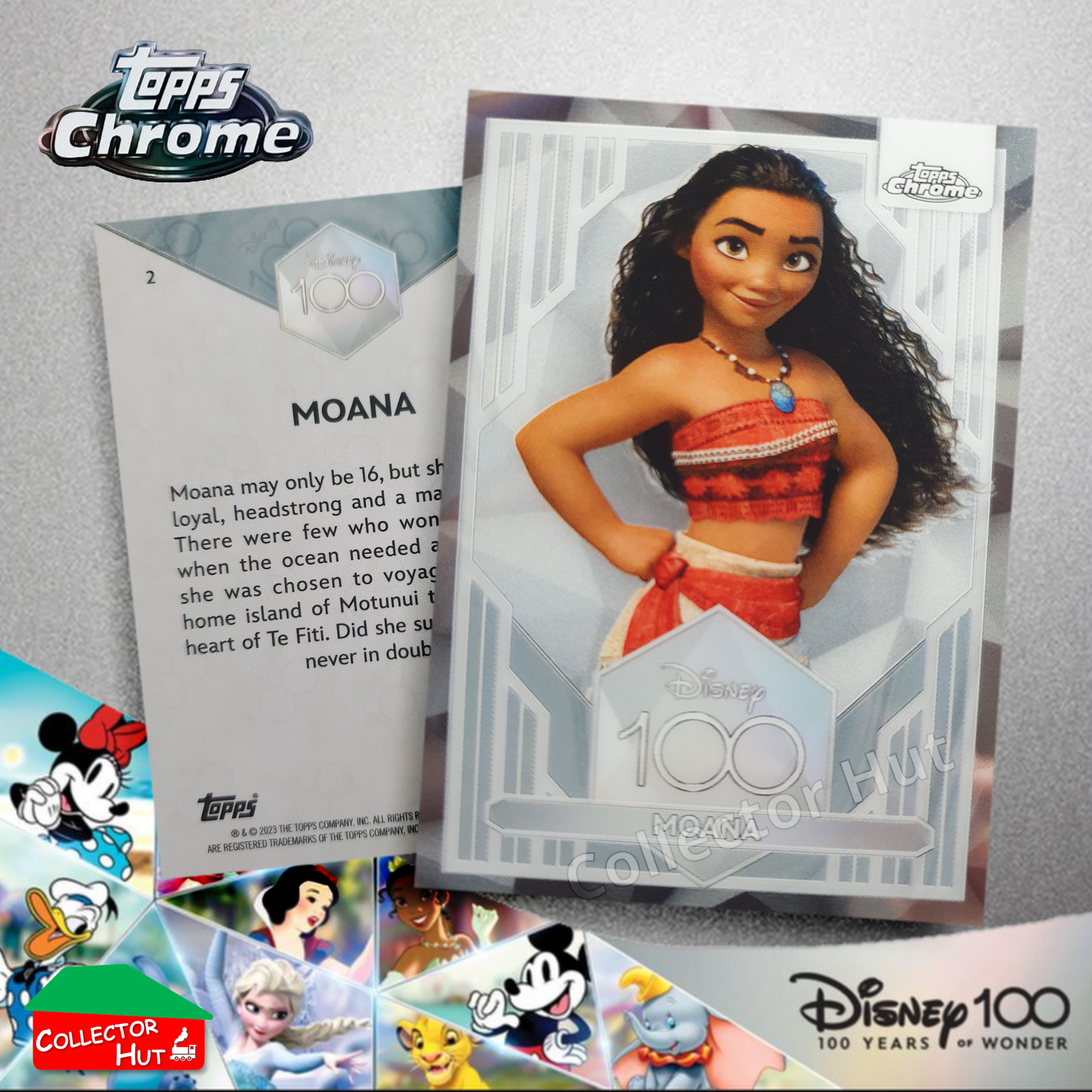 Disney 100 Topps Chrome 2023 Base Cards 1-100 Pick Singles to Complete Your Set