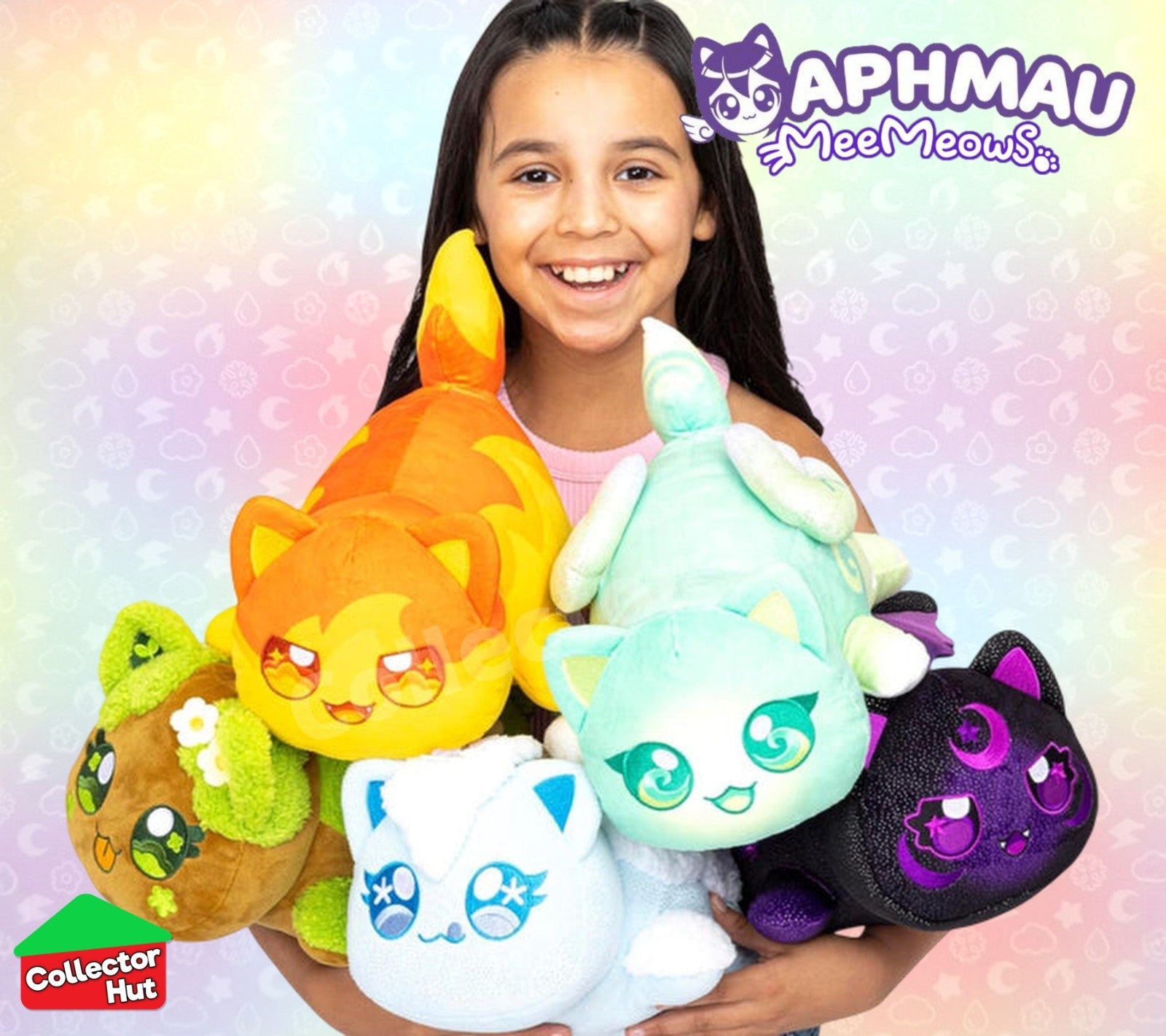 Aphmau MeeMeows Mystery 28cm 11" Plush Litter 8 ELEMENTAL IDENTIFIED You Choose